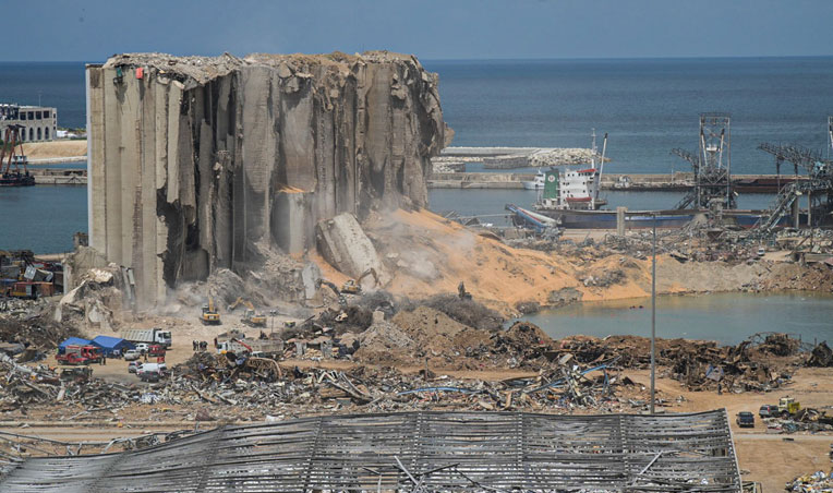 An explosion rocked Beirut on 4. Aug.